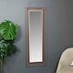 Large rectangle metal copper colour framed wall mirror vintage retro chic vanity