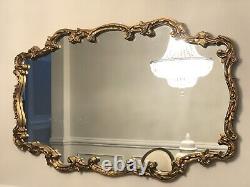 Large vintage wall mirror