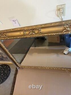 Large wood framed wall mirrors