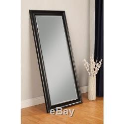 Leaning Mirror Full Length Wall Mounted Large Black Wide Framed Bathroom Bedroom