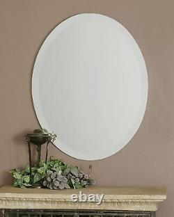 Luxury Frameless EXTRA LARGE 36 Oval Wall Mirror