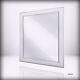 MCS Nordic Blossom Large Wall Mirror, Modern Rectangle Mirr White 27 x 33 Inch