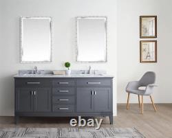 MOTINI Large Rectangle Mirrors for Wall Bathroom Vanity Mirror with Brushed Nick