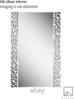 MUAUSU Decorative Rectangle Wall Mirror Large Accent Mirrors, 24 X 36 Gorgeou