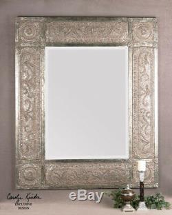 Mediterranean Tuscan Beveled Wall Mirror XL 60 Extra Large