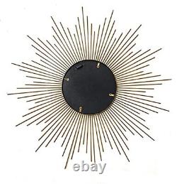 Metal Accent Sunburst Wall Mirror Large Wall Mounted
