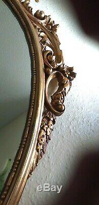 Mirror Ormolu Large Ornate Mirror Oval Early 20th Century Lovely Design