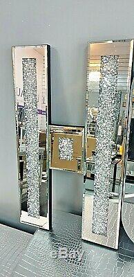 Mirrored Diamond LARGE HOME Letters Crushed Crystal Mirror Diamond Wall Art