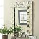 Mirrors Wall Decor Lounge Bed Bathroom Hall Silver Large Accent Modern Glass NEW