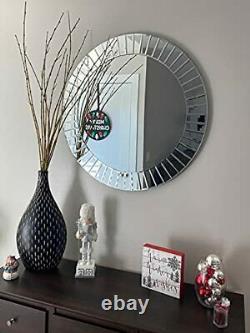 Modern Beveled Wall Mirror Large Decorative Mirrors for Bedroom Living Room