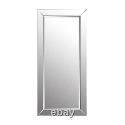 Modern Extra-Large Art Decorative Wall Mirror in Clear Finish with Glass Frame