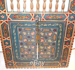 Moroccan Wall Mirror Home Decor Beautiful Authentic Blue Hand Painted Large