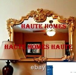 NEW DESIGNER FRENCH Large 48ORNATE SCROL BAROQUE GOLD WALL BUFFET MANTEL Mirror
