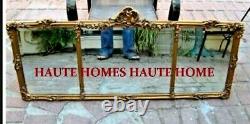 NEW FRENCH ESTATE ORNATE LARGE 54 GOLD Floral buffet Wall MANTEL Mirror