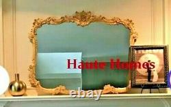 NEW FRENCH LARGE 44 ORNATE FLORAL SCROLL Gold Leaf Wall BUFFET Mirror