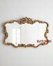 NEW HORCHOW FRENCH LARGE 38 ORNATE SCROLL GOLD BLACK WHITE Wall BUFFET Mirror