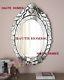 NEW HORCHOW LARGE 30 VENETIAN ETCH ENGRAVE FRAME Wall Vanity OVAL Mirror