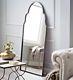 NEW HORCHOW Large Gold IRON French Moroccan Arch Floor Wall Leaner Mirror XL
