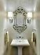 NEW Horchow LARGE 41 VENETIAN ETCH ENGRAVE ORNATE FRAME Wall Vanity Mirror