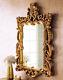 NEW Horchow LARGE 48 Victorian FLORAL Scroll Ornate Wall VANITY Mirror Gold
