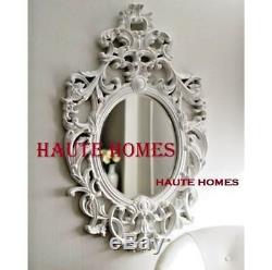 NEW Horchow LARGE 50 OVAL VICTORIAN Scroll ORNATE Wall VANITY Mirror CUST FINI