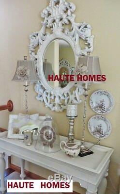 NEW Horchow LARGE 50 OVAL VICTORIAN Scroll ORNATE Wall VANITY Mirror CUST FINI
