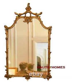 NEW LARGE 42 CHINOISERIE PAGODA CHERRY BLOSSOM GILDED ORNATE Wall BEVEL Mirror