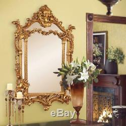 NEW STUNNING LARGE 49 VICTORIAN Scroll ORNATE Wall VANITY Mirror Gold