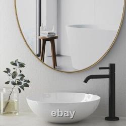 NEW West Elm XL Large Gold Framed Oval Vanity Wall Hanging Mirror 22 x 30