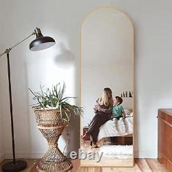 NeuType Arched Full Length Mirror Large Arched Floor Mirror with Stand Wall M