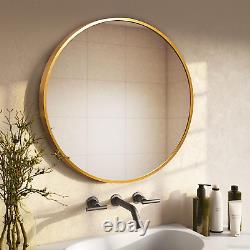 NeuType Round Wall Mirror Large Circle Mirrors for Wall Bathroom Mirror Vanity