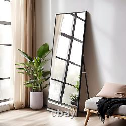 Neutype Full Length Mirror Standing Hanging or Leaning against Wall, Large, Rect