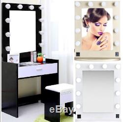 New & Boxed Wall Mounted Large Vanity Mirror with Light Hollywood Makeup Mirror