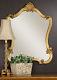 New Large 35 Antiqued Gold Leaf Wall Vanity Mirror Vintage Shape