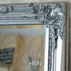 New Tall Silver Ornate Mirror Large Long Leaner Home Decor Vintage Wall Hanging