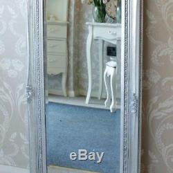 New Tall Silver Ornate Mirror Large Long Leaner Home Decor Vintage Wall Hanging