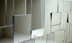 Original Modern Mirror Sculpture Wall Art Abstract MCM Wallhanging mid century