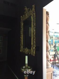 Ornate LARGE Gold Beveled Mirror- over 5 ft. Ht