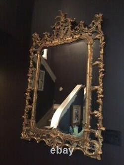 Ornate LARGE Gold Beveled Mirror- over 5 ft. Ht