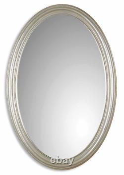 Oval Silver Champagne Wall Mirror Large 31 Vanity Bathroom