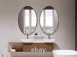 Oval Wall Mirror For Bathroom 24x36 Large Modern Black Bathroom Mirror With Me