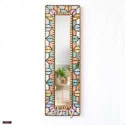 Peruvian Large narrow Wall Mirror 39.9tall for Wall Decor, living room, hallway