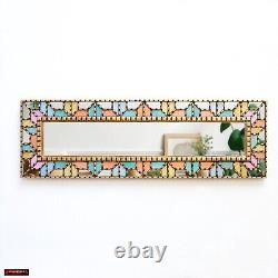 Peruvian Large narrow Wall Mirror 39.9tall for Wall Decor, living room, hallway