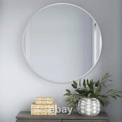 PexFix 30 in. X 30 in. Round Mirror Aluminum Alloy Frame Large Vanity Mirror