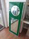 Rare Mid-Century Modern CARVERS' GUILD Wall Mirror Chrome & Green Lucite LARGE