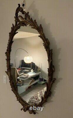 Refurbished Large Vintage Antique wall mirror