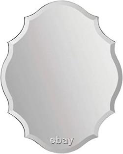 Ren-Wil Emma Wall Mirror, Large, Silver