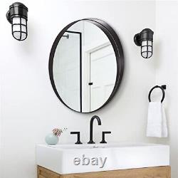 Round Wall Mirror24 Round Bathroom Mirror Black Vanity Mirror Large Circle Wal