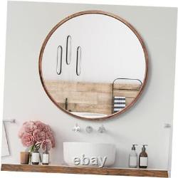 Round Wall Mirror 36 Inch Copper Large Circle Bathroom Mirror Bronze 36x36