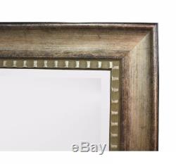 Rustic Full Length Mirror Distressed Floor Leaning Wall Hang Natural Gold Large